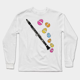 Easter Clarinet Clarinetist Woodwind Musician Long Sleeve T-Shirt